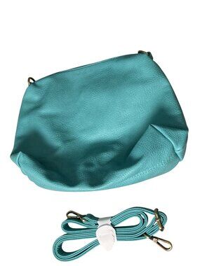 NEW Susan Joy Teal Crossbody Bag Adjustable Strap Paisley Floral Interior Lining